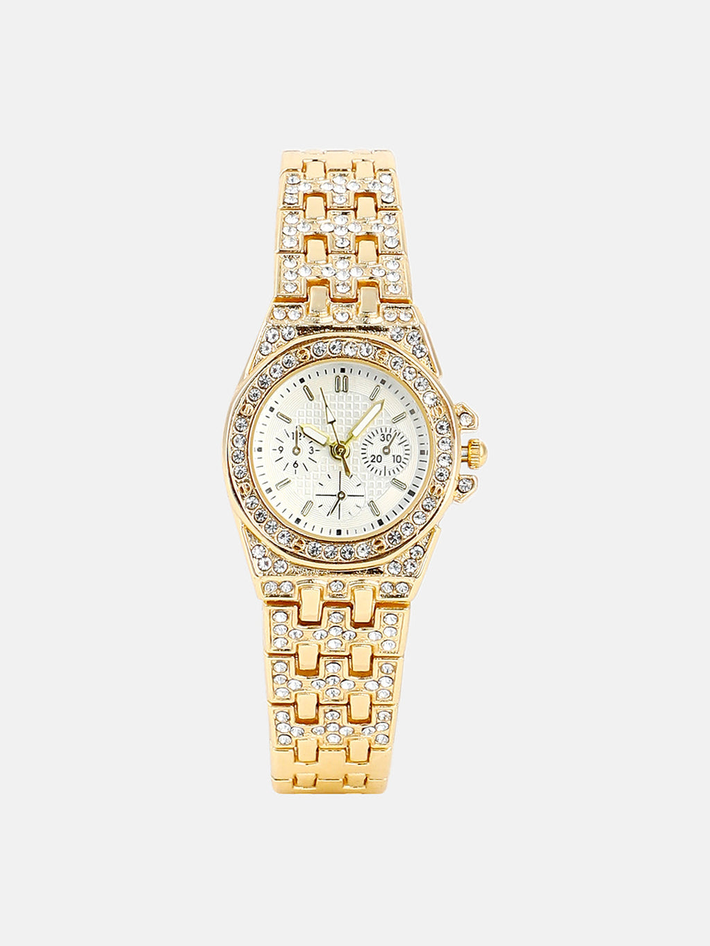The Geneva H-Link Round Watch - Ivory White