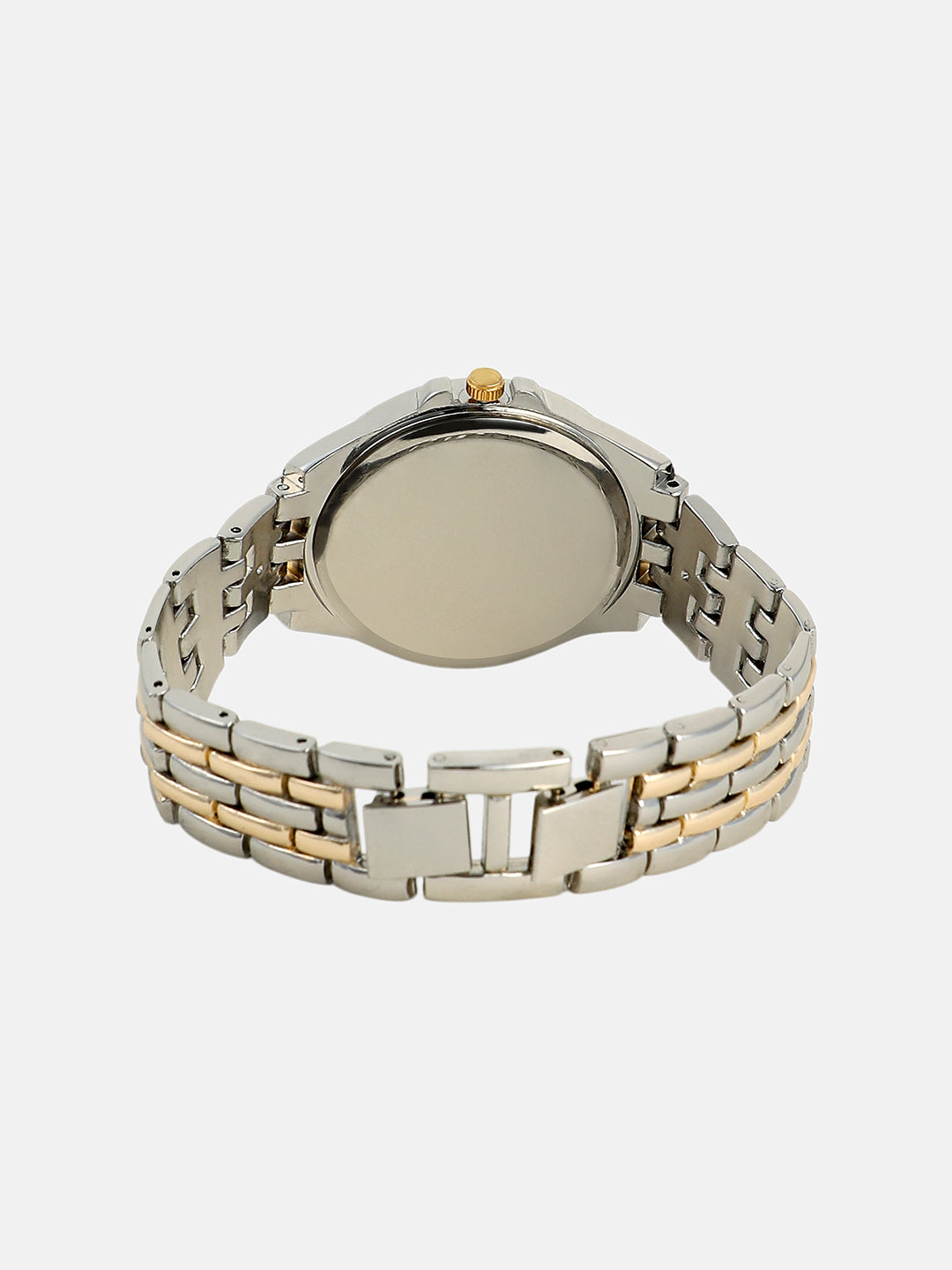 The Bijou Prism Round Watch - California Gold & Metallic Silver