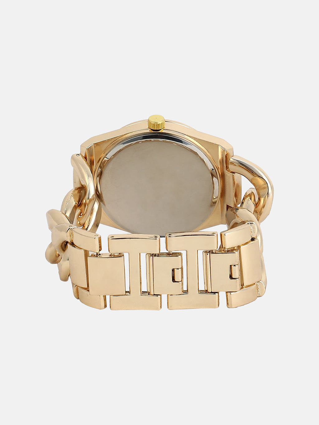 The Supernova Chunkylink Cushion  Watch - California Gold