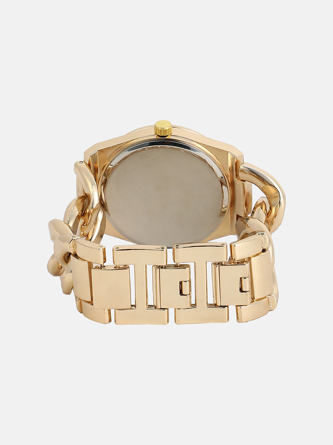 The Supernova Chunkylink Cushion  Watch - California Gold