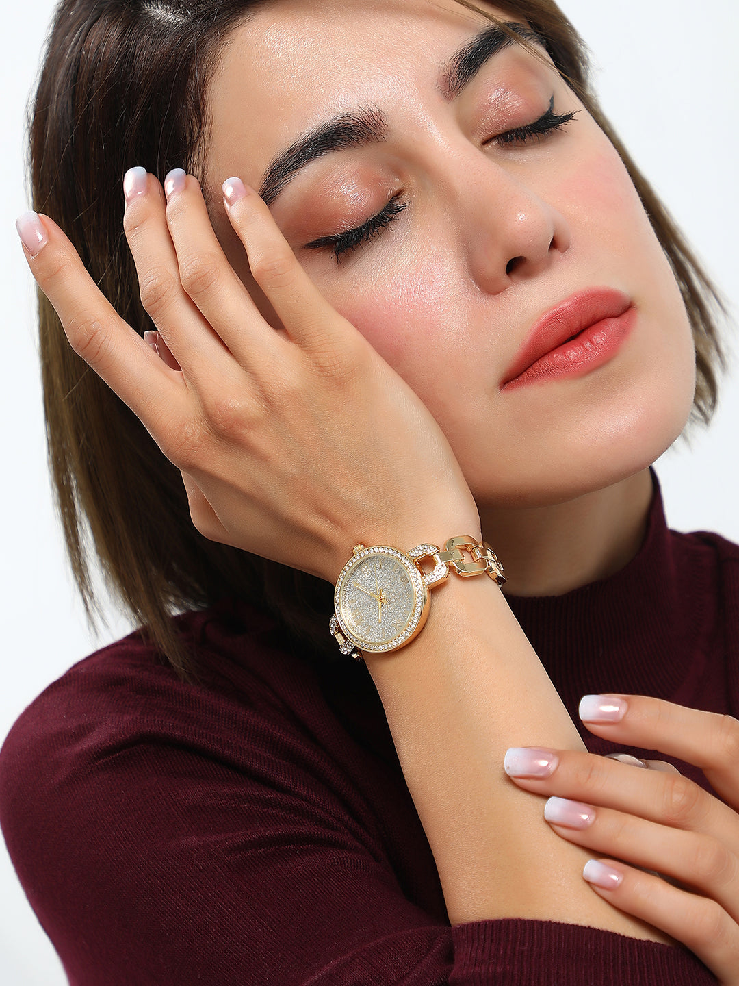 The Orne Roman-Link Round Watch