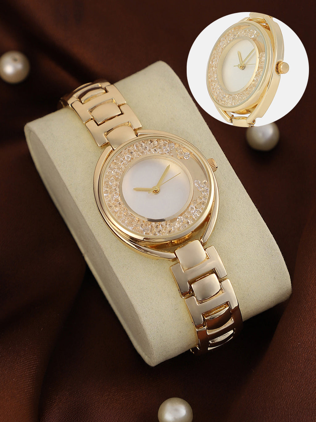 The Crystalized Halo Round Watch