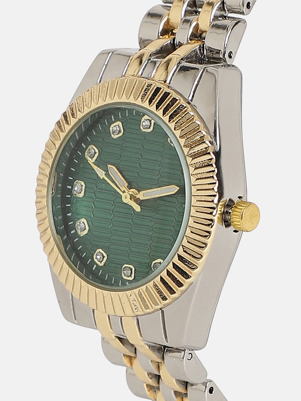 The Ribbed H-Link Round Watch