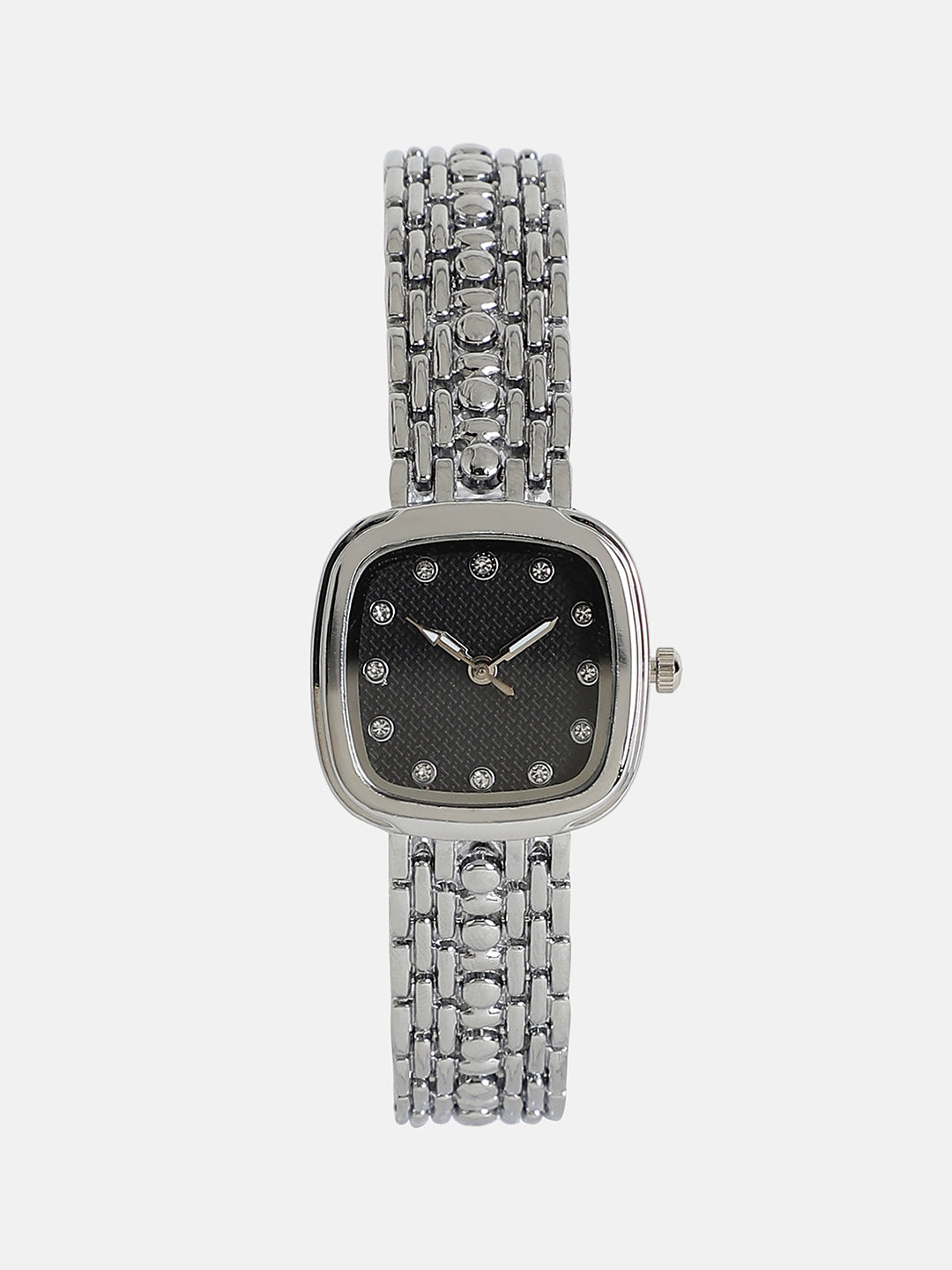 The Amuné Square Watch - Metallic Silver