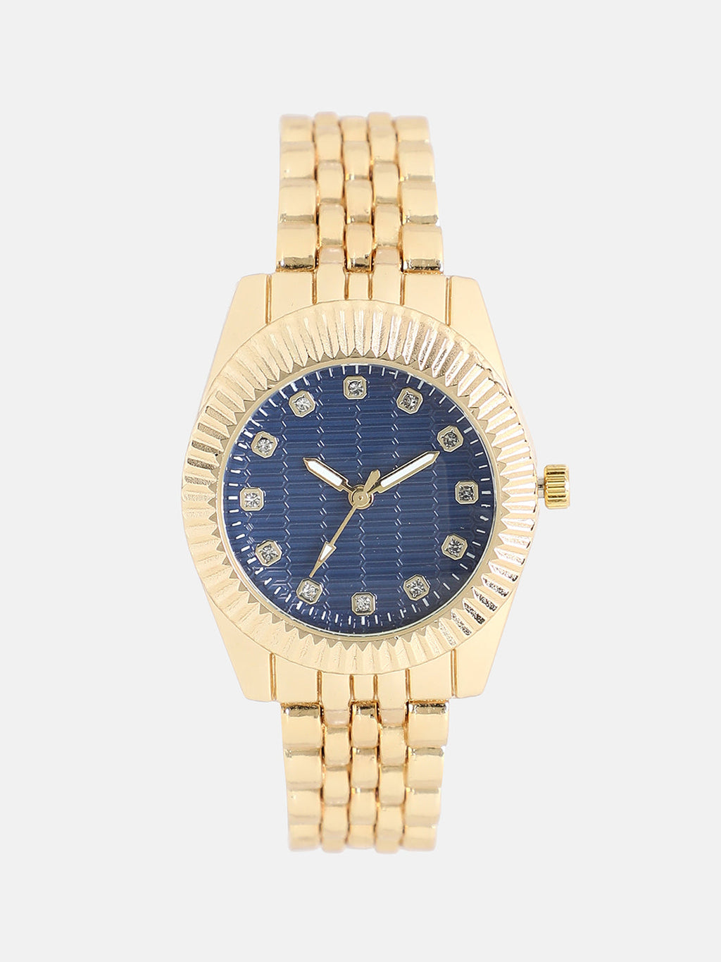 The Ribbed H-Link Round Watch