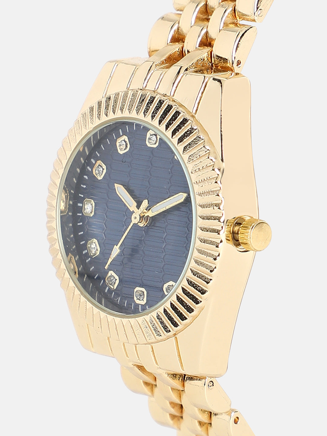 The Ribbed H-Link Round Watch