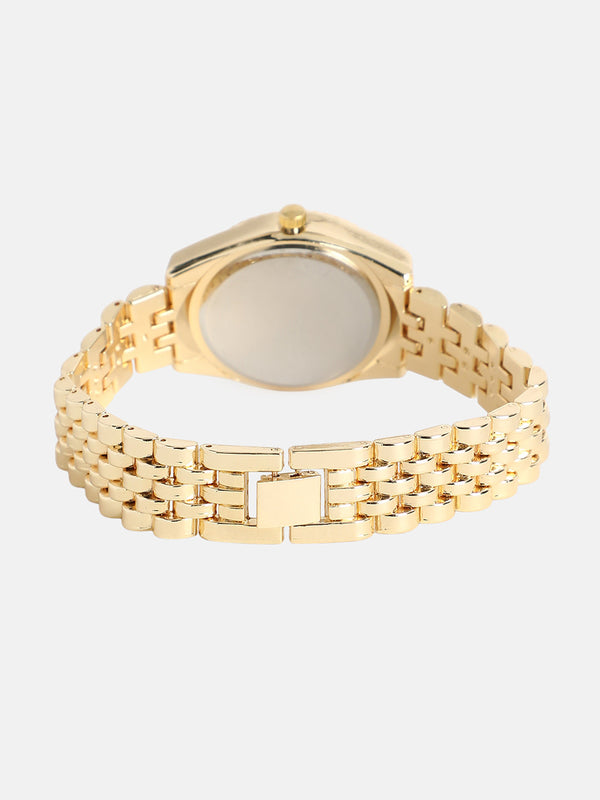 The Ribbed H-Link Round Watch