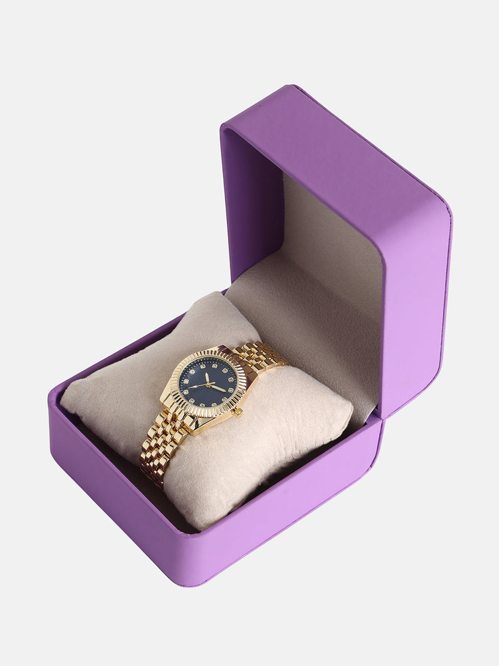 The Ribbed H-Link Round Watch