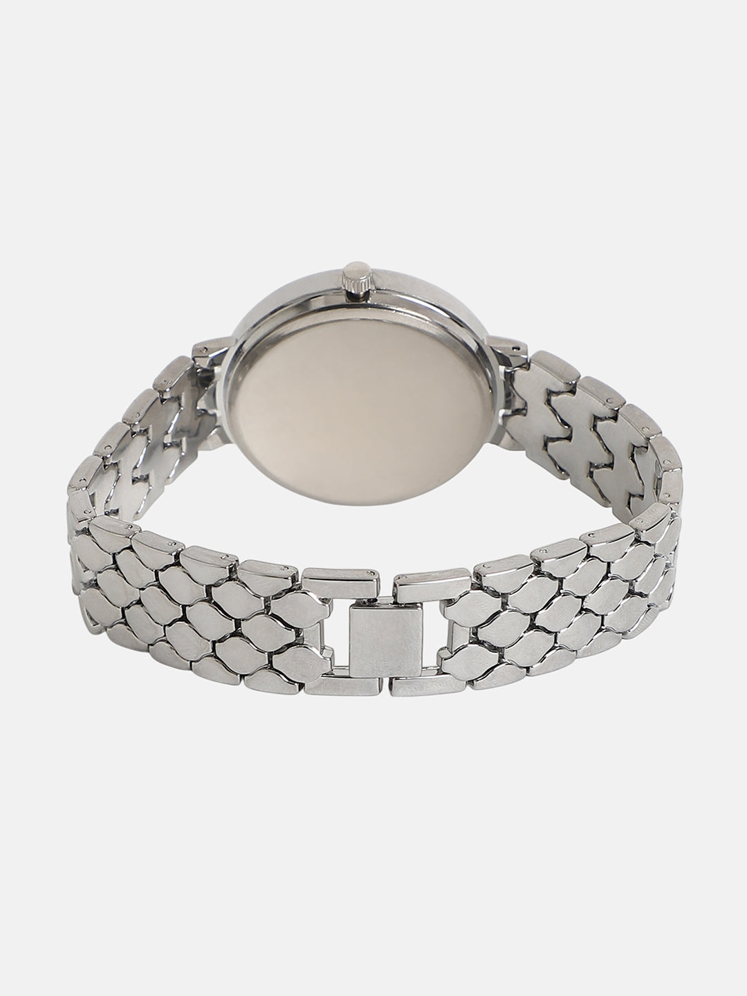 The Bijou Ophidian Round Watch - Metallic Silver