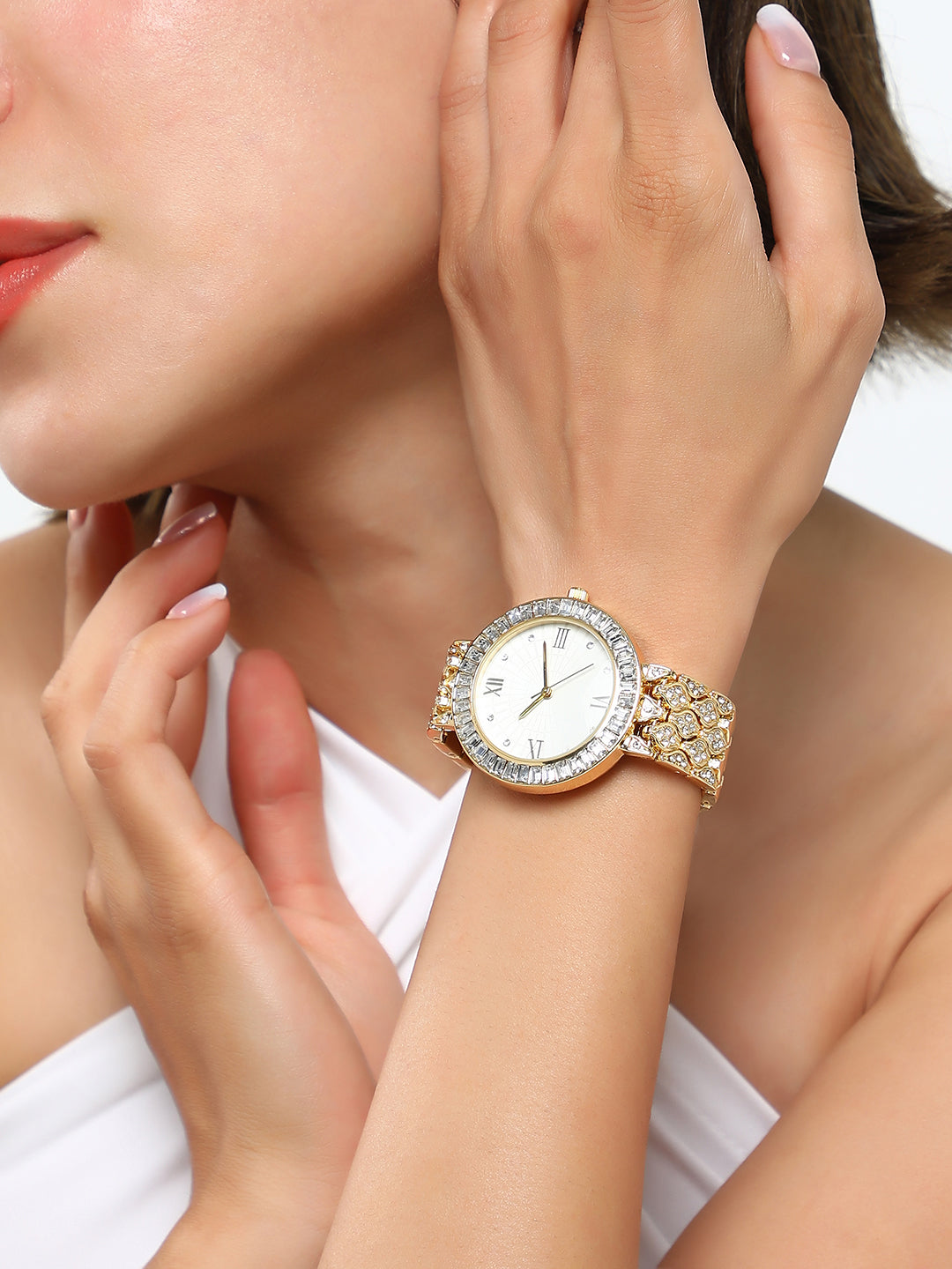 The Bijou Ophidian Round Watch - California Gold