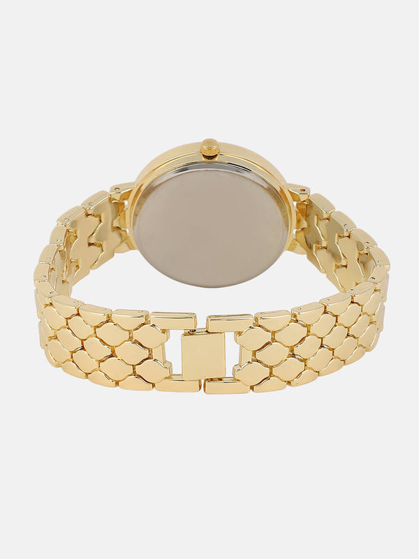 The Bijou Ophidian Round Watch - California Gold
