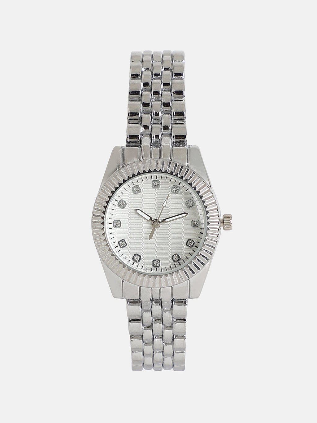 The Ribbed H-Link Round Watch