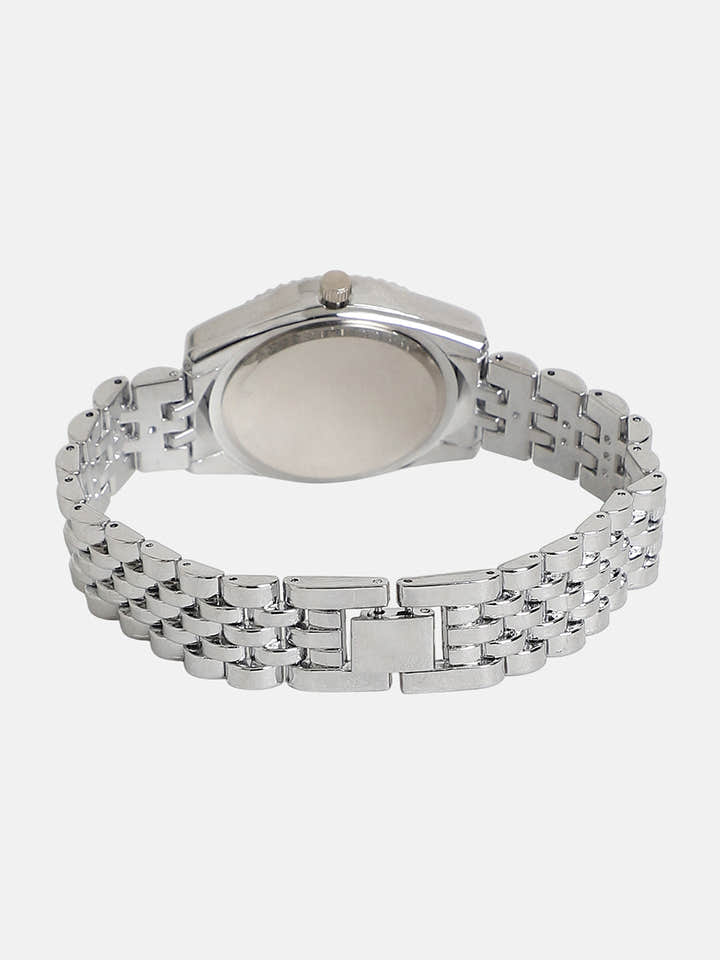 The Ribbed H-Link Round Watch