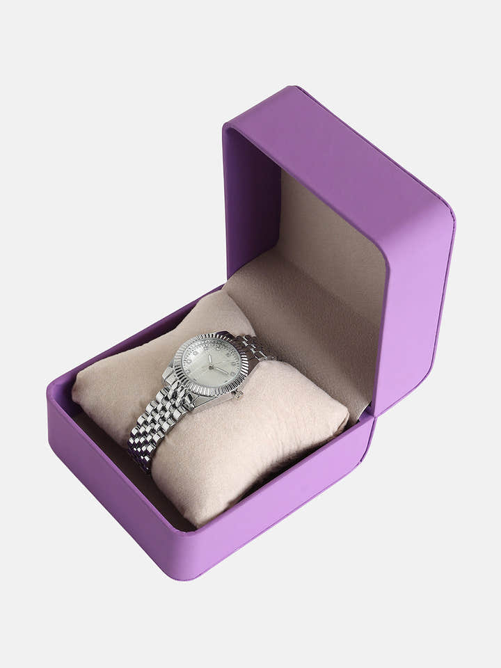 The Ribbed H-Link Round Watch