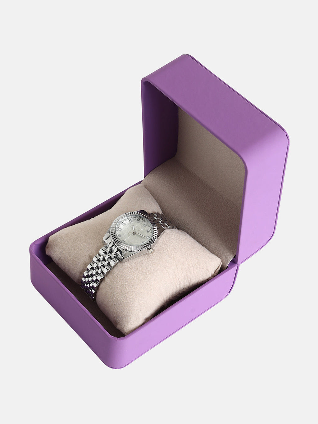 The Ribbed H-Link Round Watch