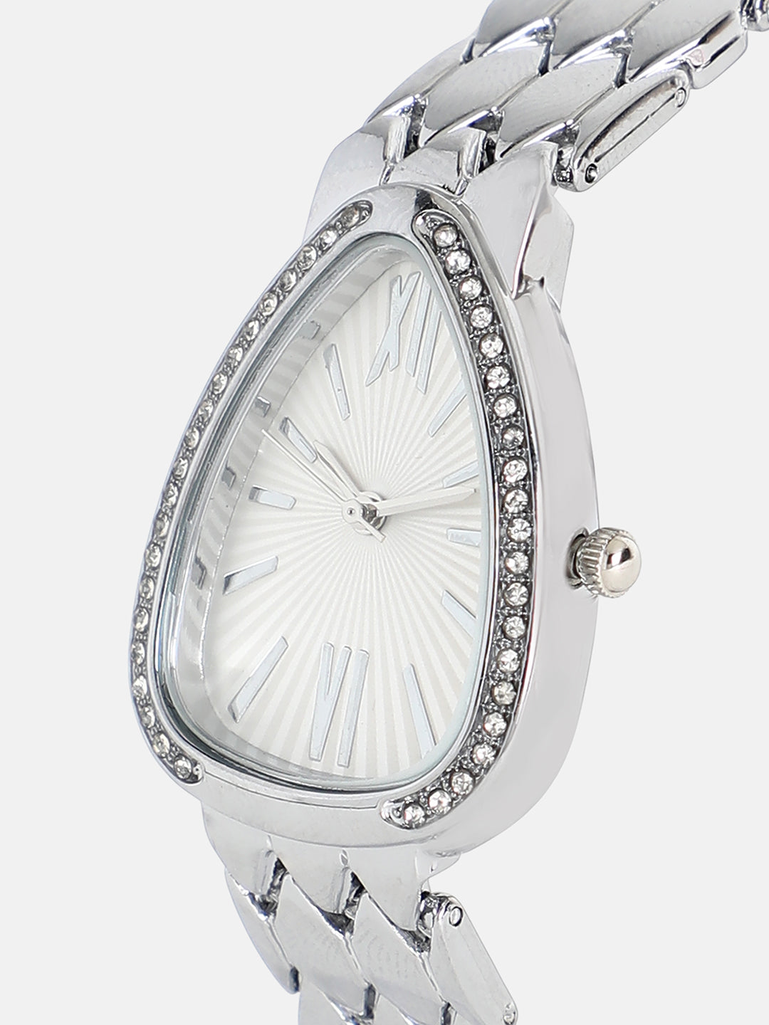 The Roman Ophidian Oval Watch - Metallic Silver