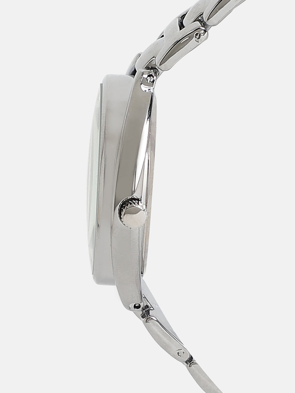 The Ophidian Gem Oval Watch - Metallic Silver