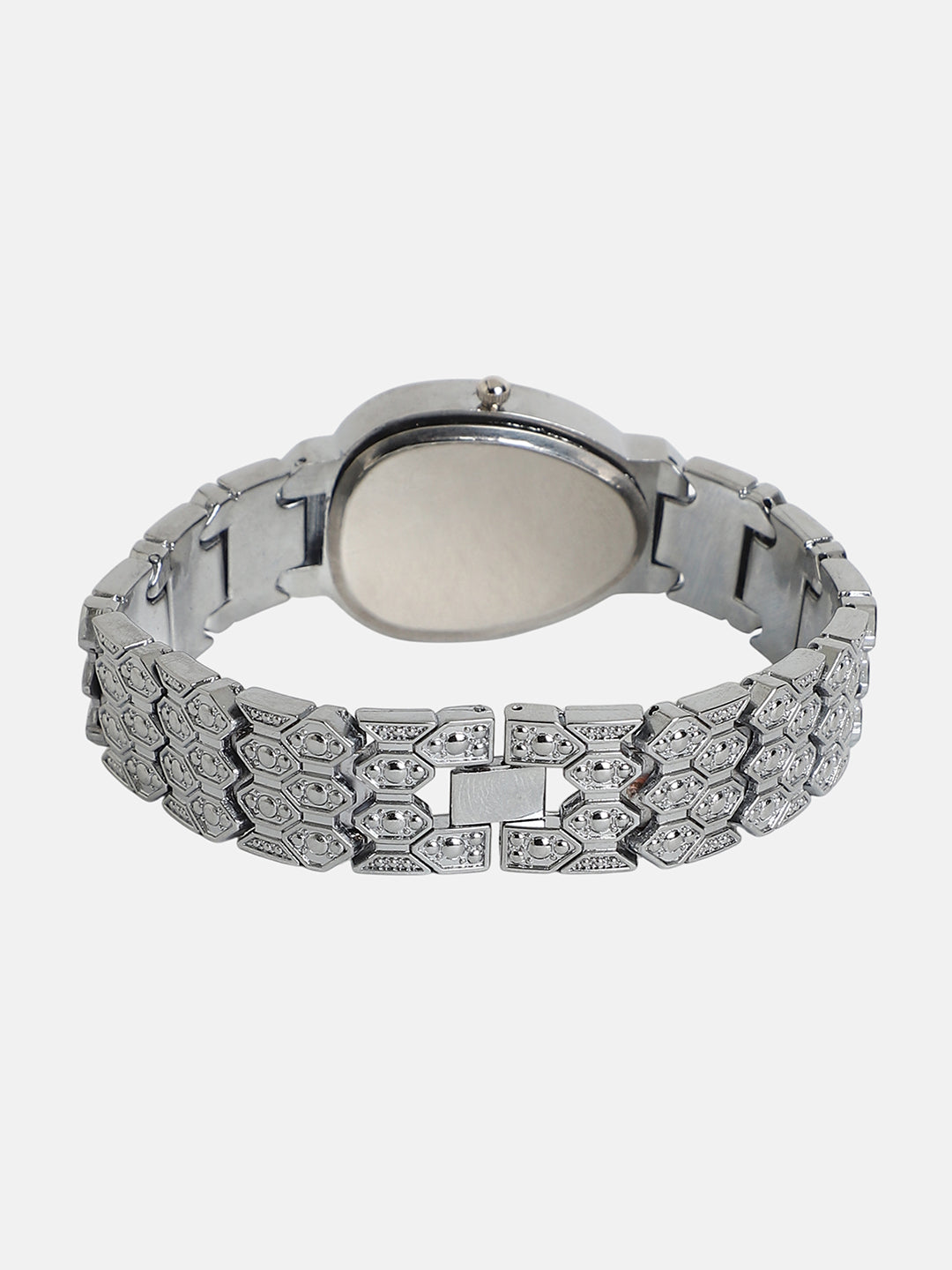 The Ophidian Gem Oval Watch - Metallic Silver