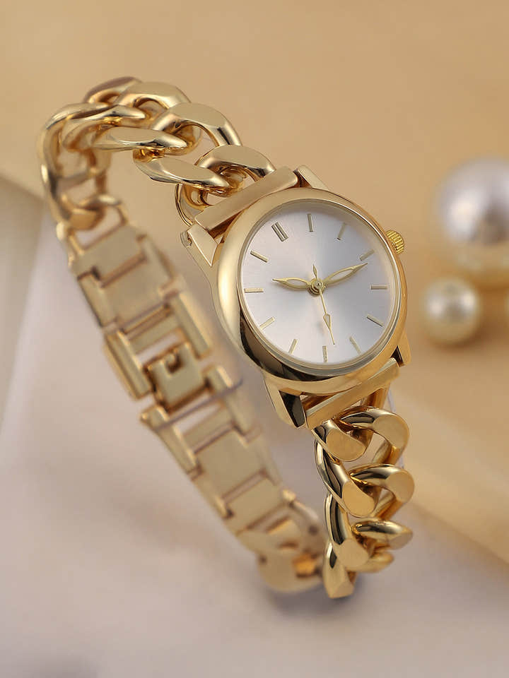 The  Sova Chainlink Round Watch