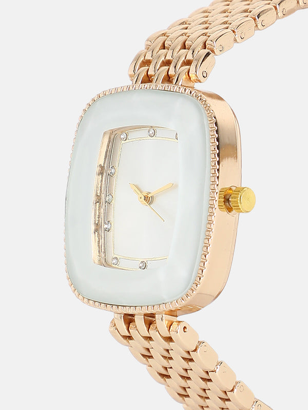 The Grecian Rectangular Diamond Watch