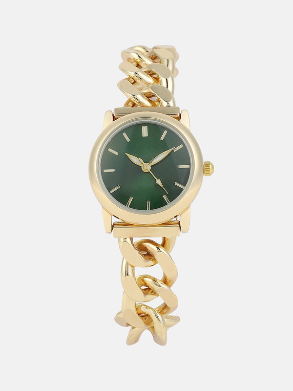 The  Sova Chainlink Round Watch