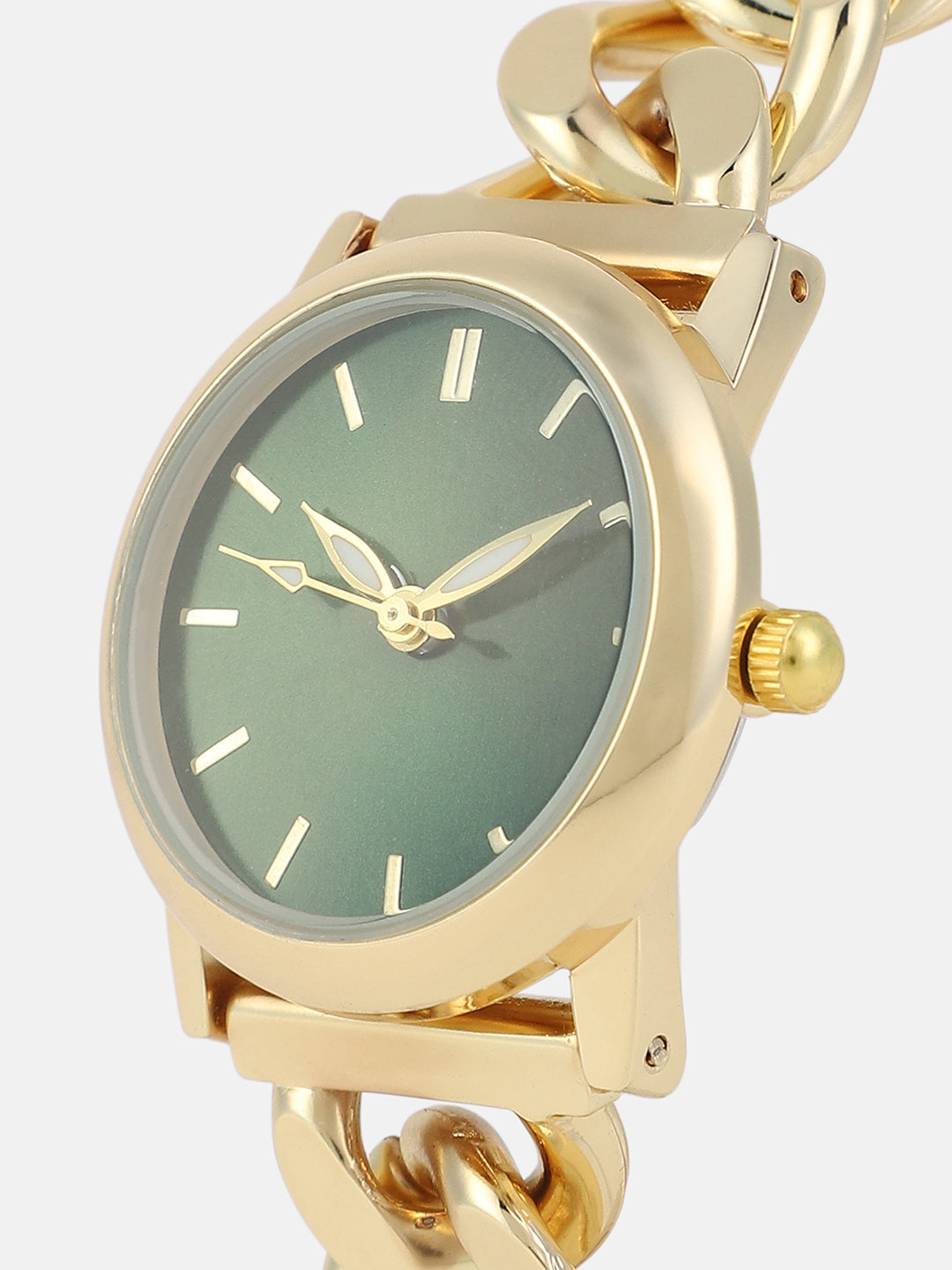 The  Sova Chainlink Round Watch