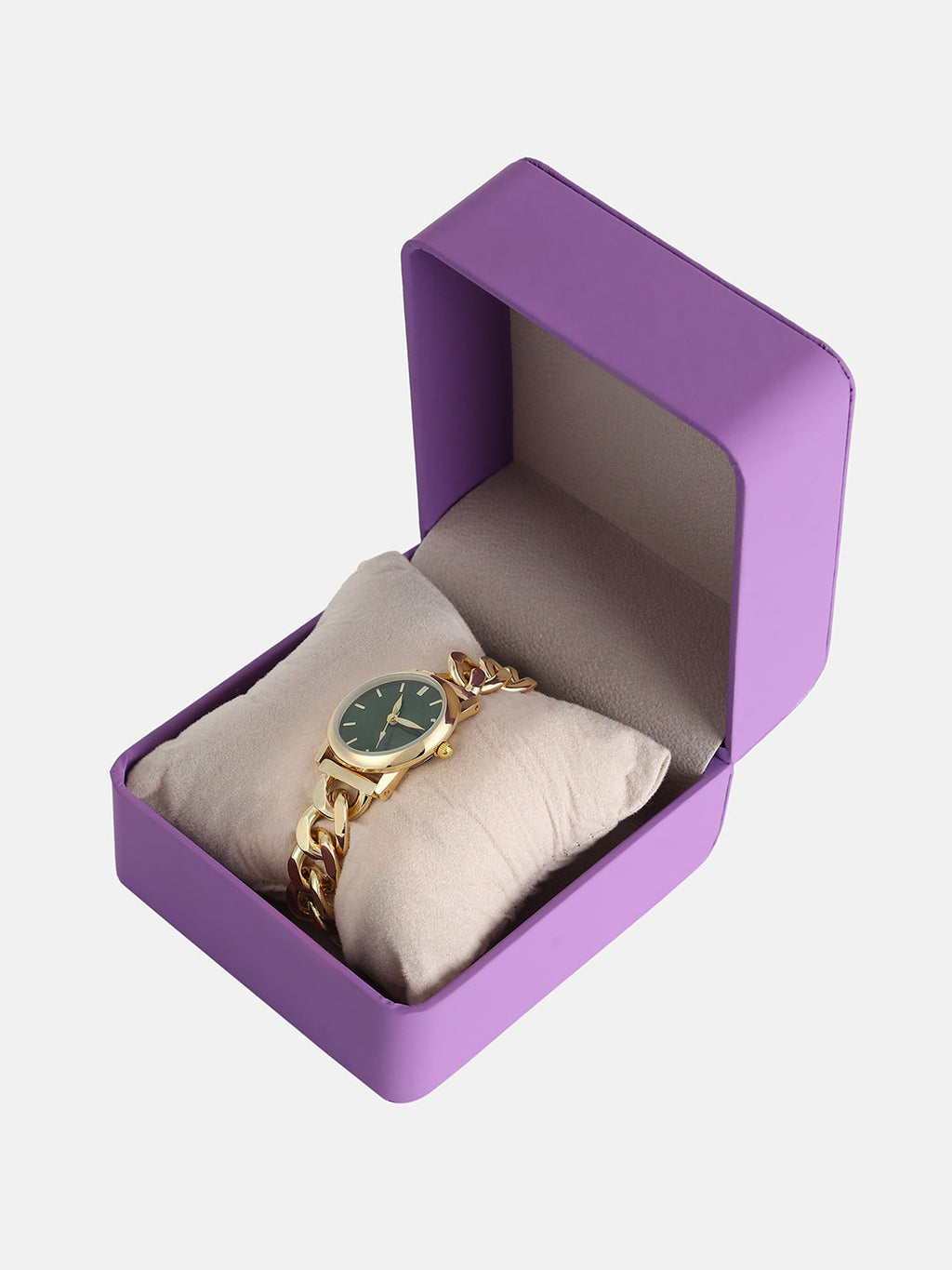 The  Sova Chainlink Round Watch