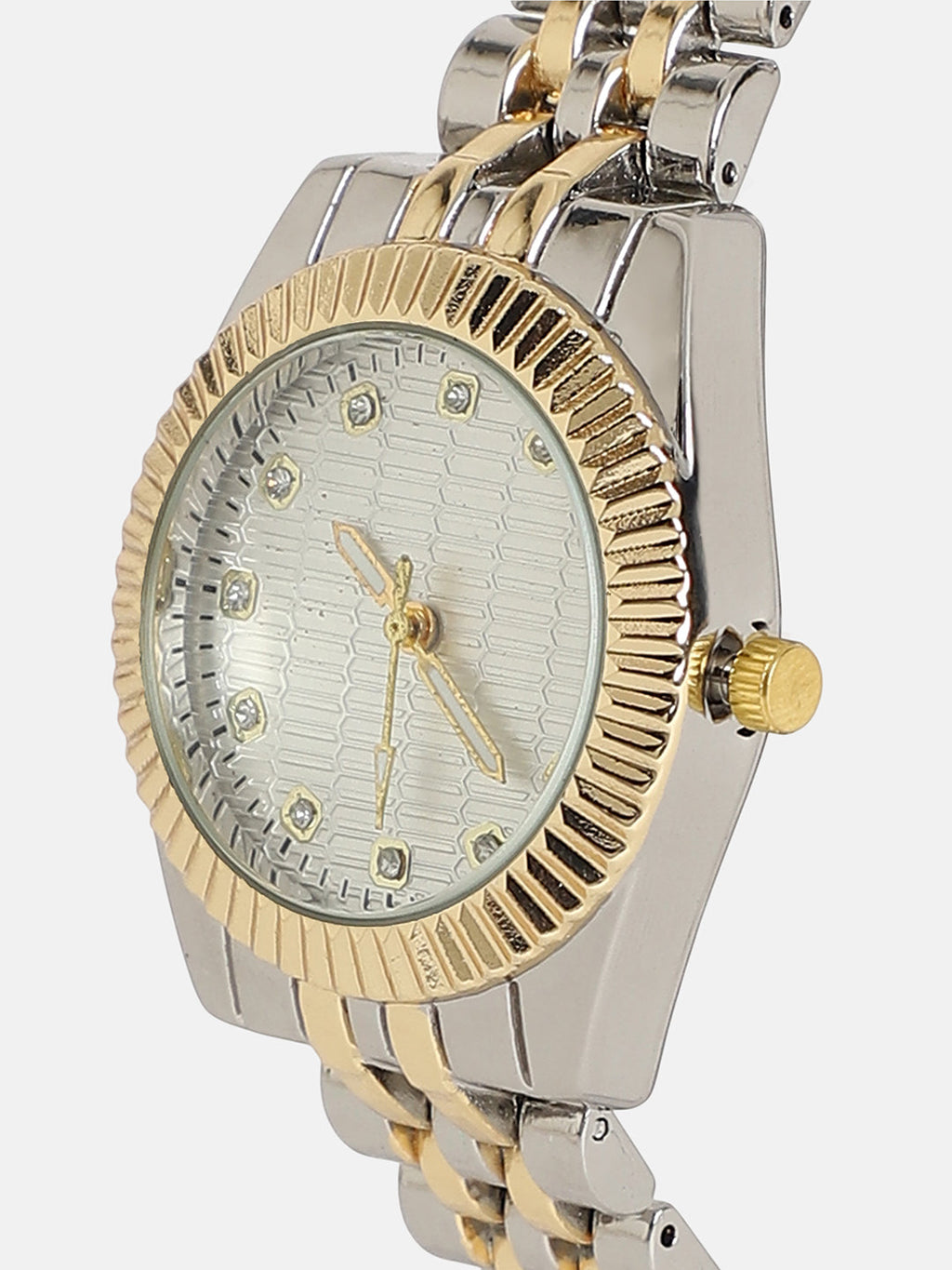 The Ribbed H-Link Round Watch