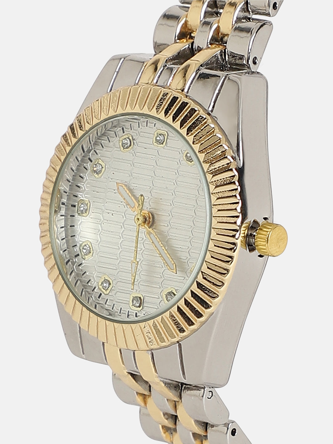 The Ribbed H-Link Round Watch