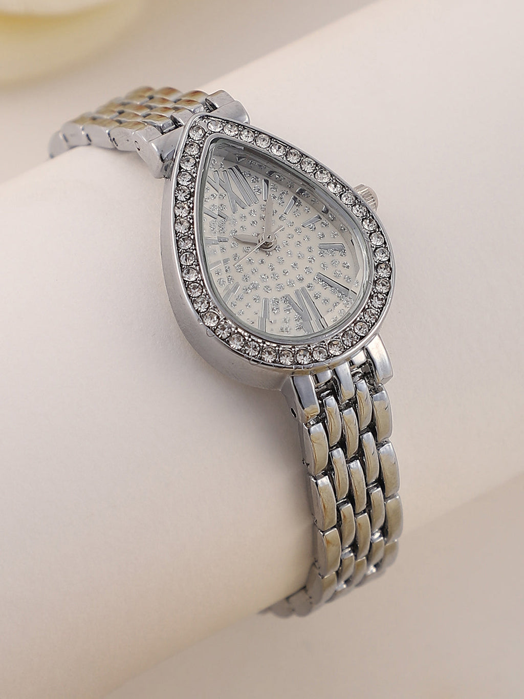 The Teardrop Asymmetric Watch - Metallic Silver