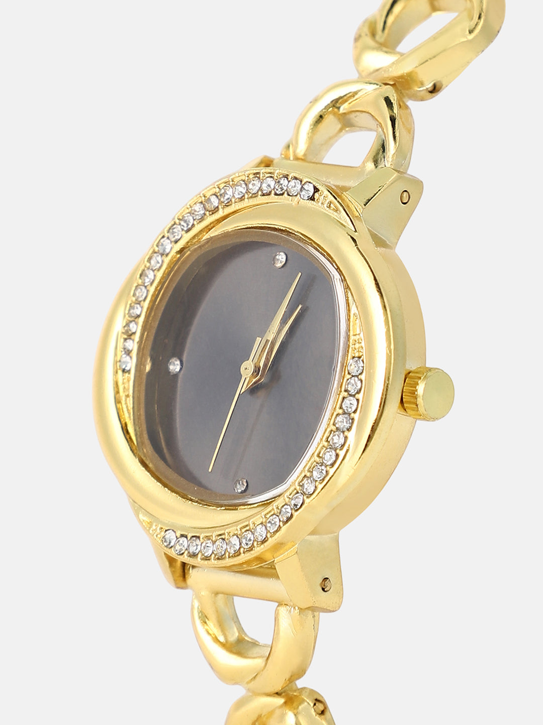 The Luraith-Gem Round Watch - California Gold