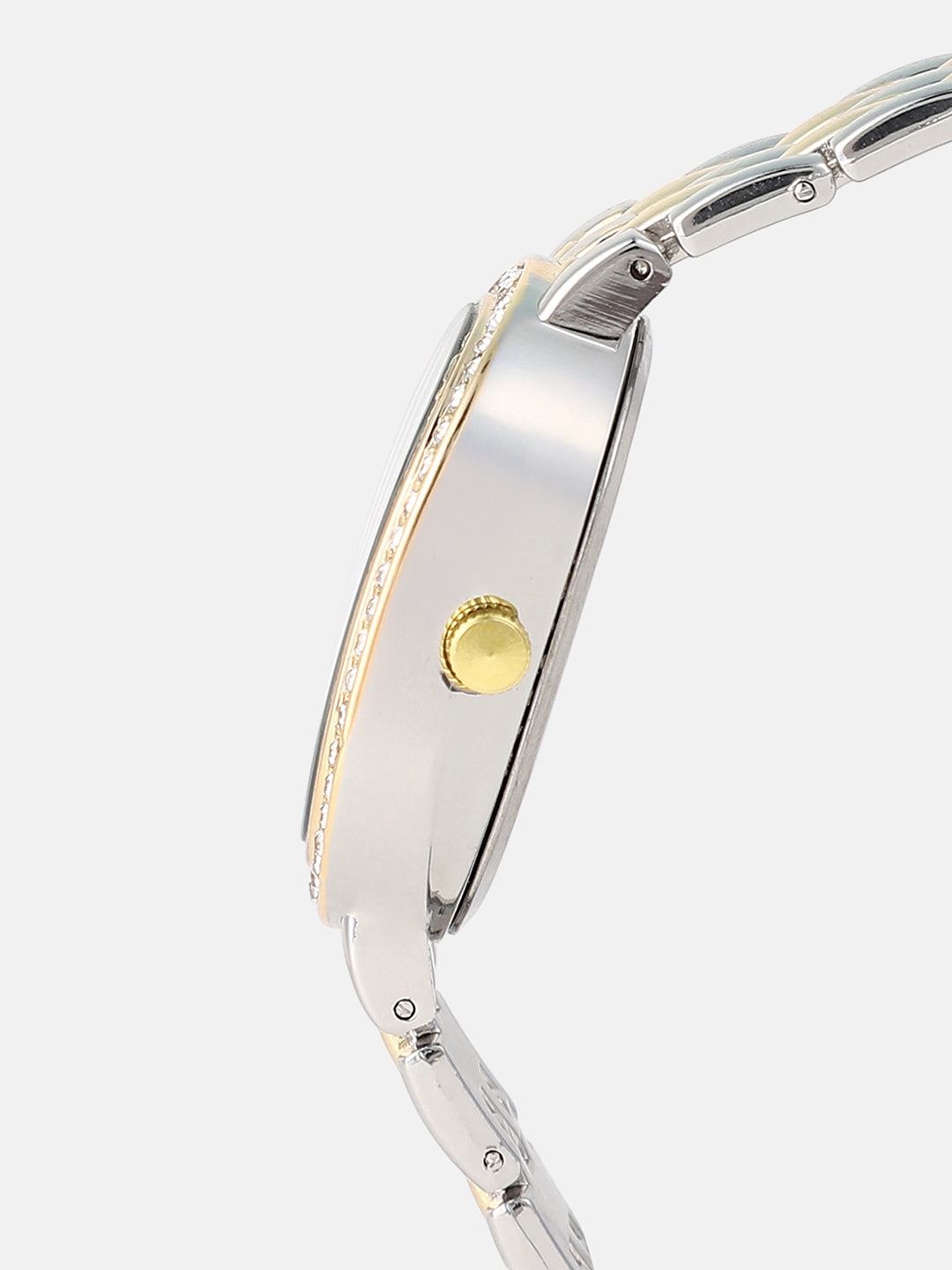 The Vivienne Roman Oblong Watch - Metallic Silver & California Gold