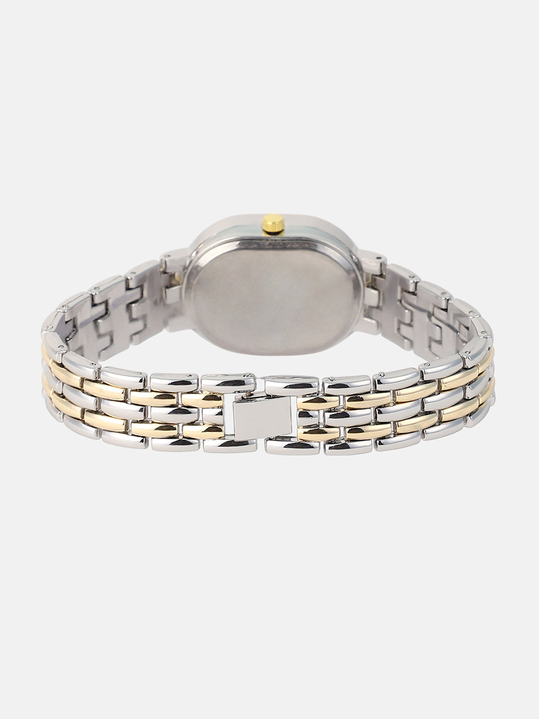 The Vivienne Roman Oblong Watch - Metallic Silver & California Gold