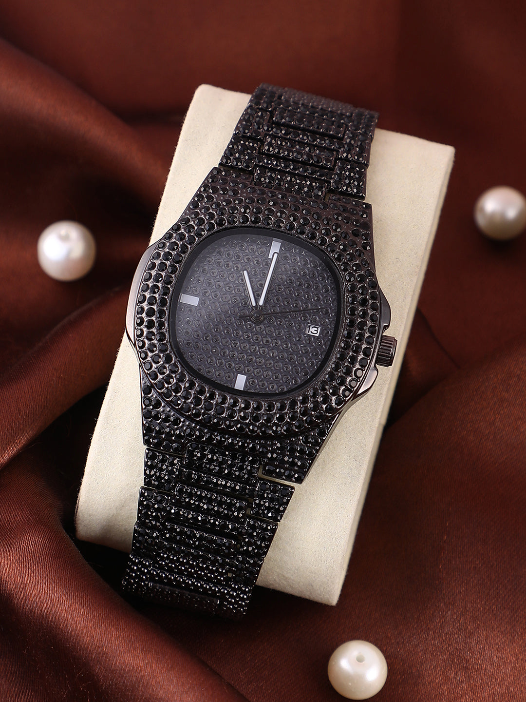 The Bijou Cirqé Cushion Watch - Onyx Black