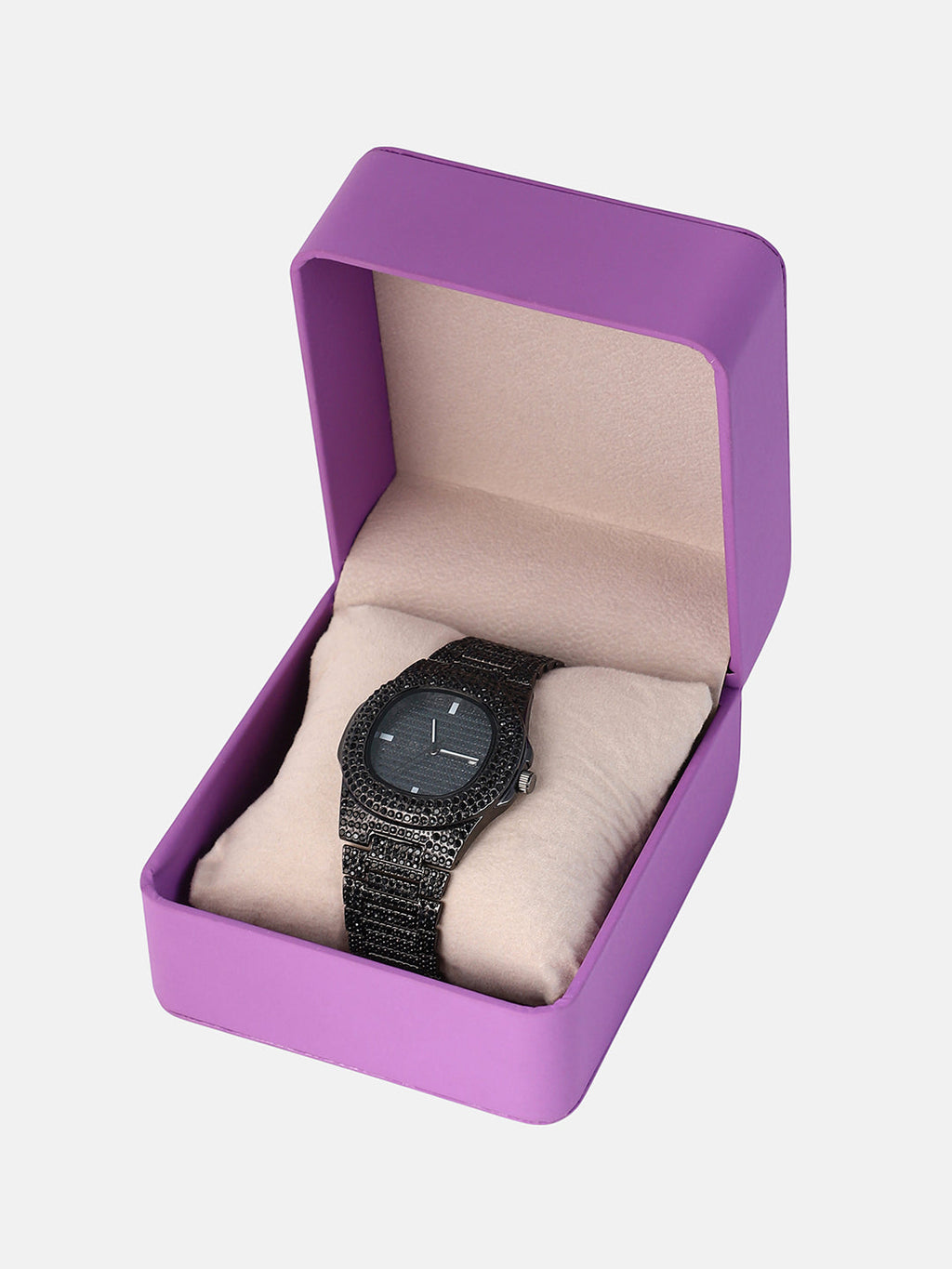 The Bijou Cirqé Cushion Watch - Onyx Black