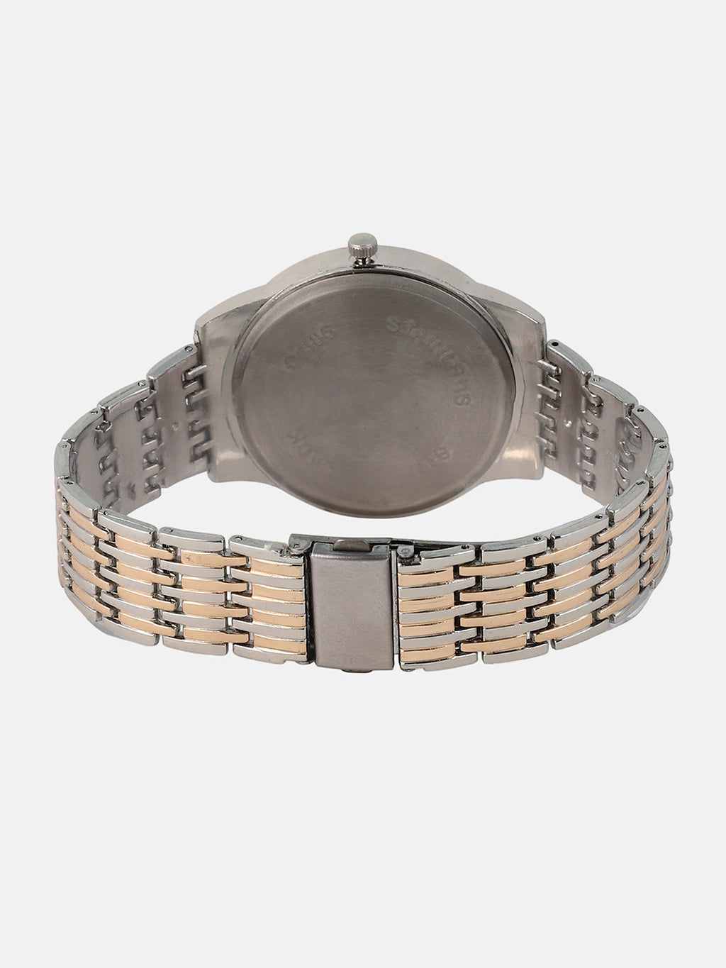 The Roman Daytime Round Watch - Rose Gold & Metallic Silver