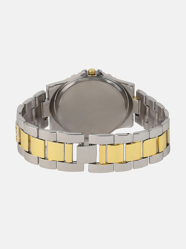 The Roman Zilienne Round Watch - Metallic Silver & California Gold