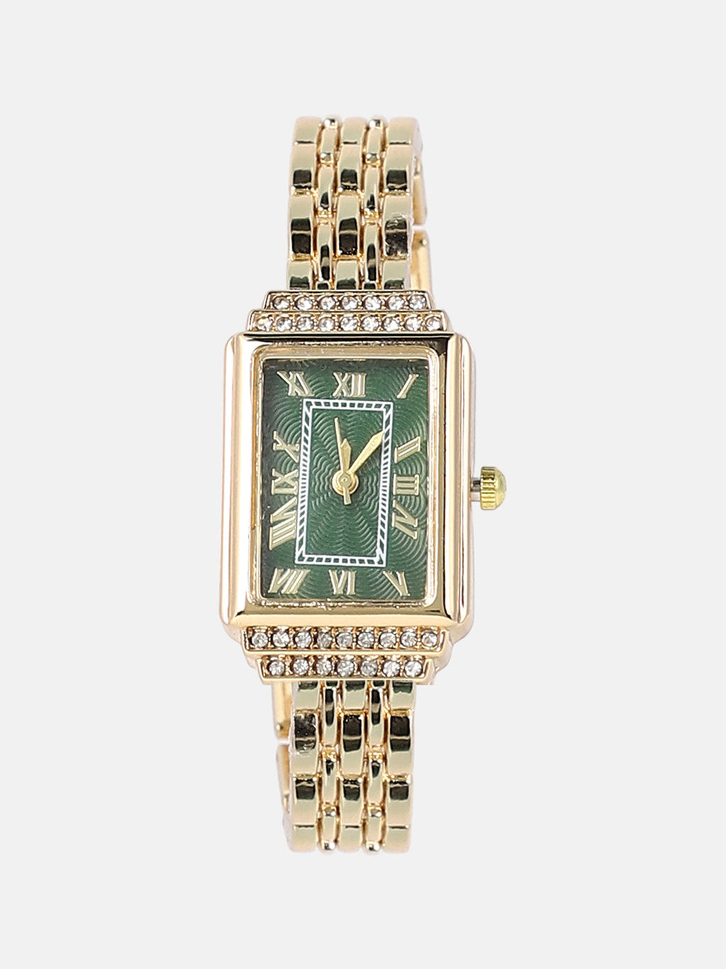 The Victoria Roman Rectangular Watch - California Gold