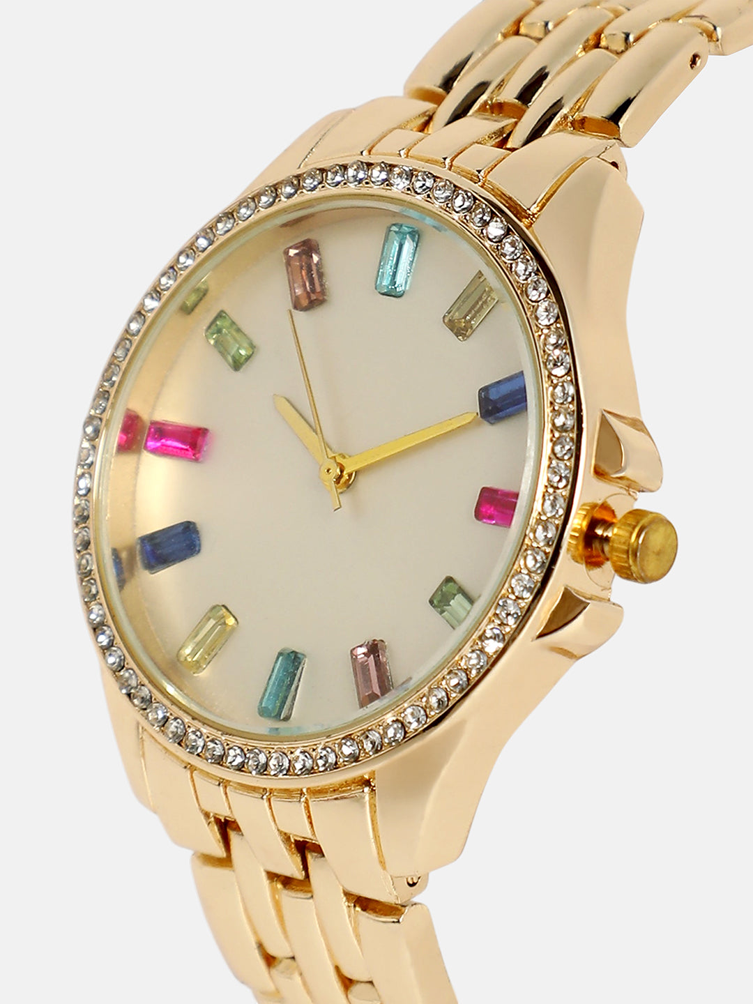 The Prism Crystal Dial Watch-Ivory Gold