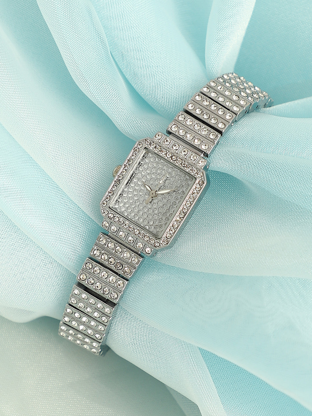 The Kennedy Rectangular Watch - Metallic Silver