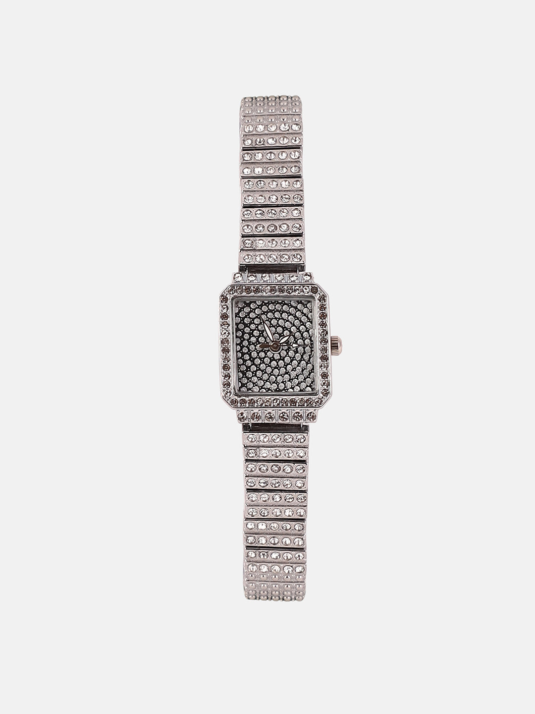 The Kennedy Rectangular Watch - Metallic Silver