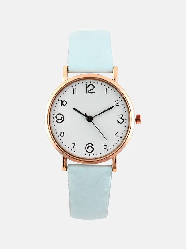 The Day-Venture Round Watch - Salt White