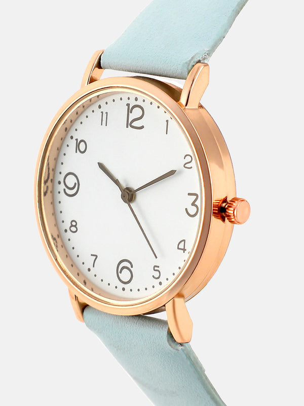 The Day-Venture Round Watch - Salt White