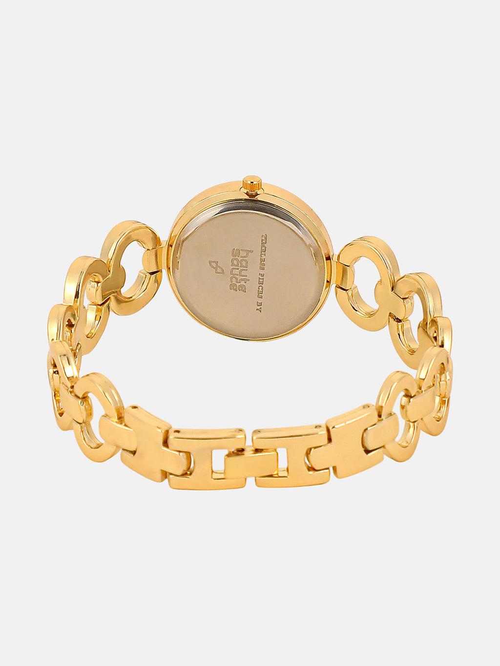 The Cristal Orb-Link Round Watch - Crystal Silver