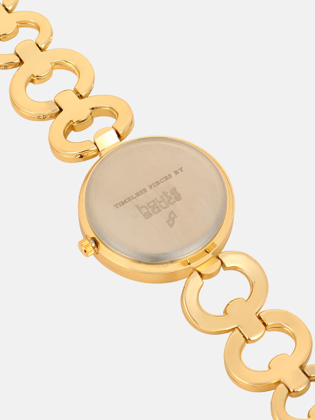 The Cristal Orb-Link Round Watch - Crystal Silver
