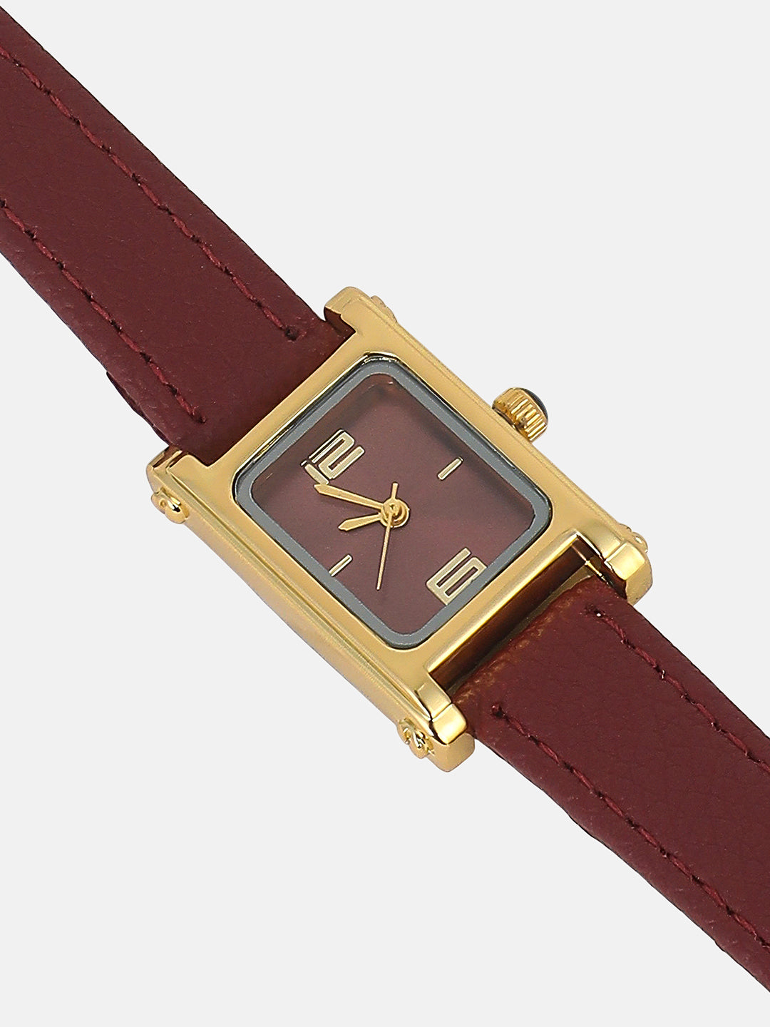 The Emerald Minimal Watch - Deep Red