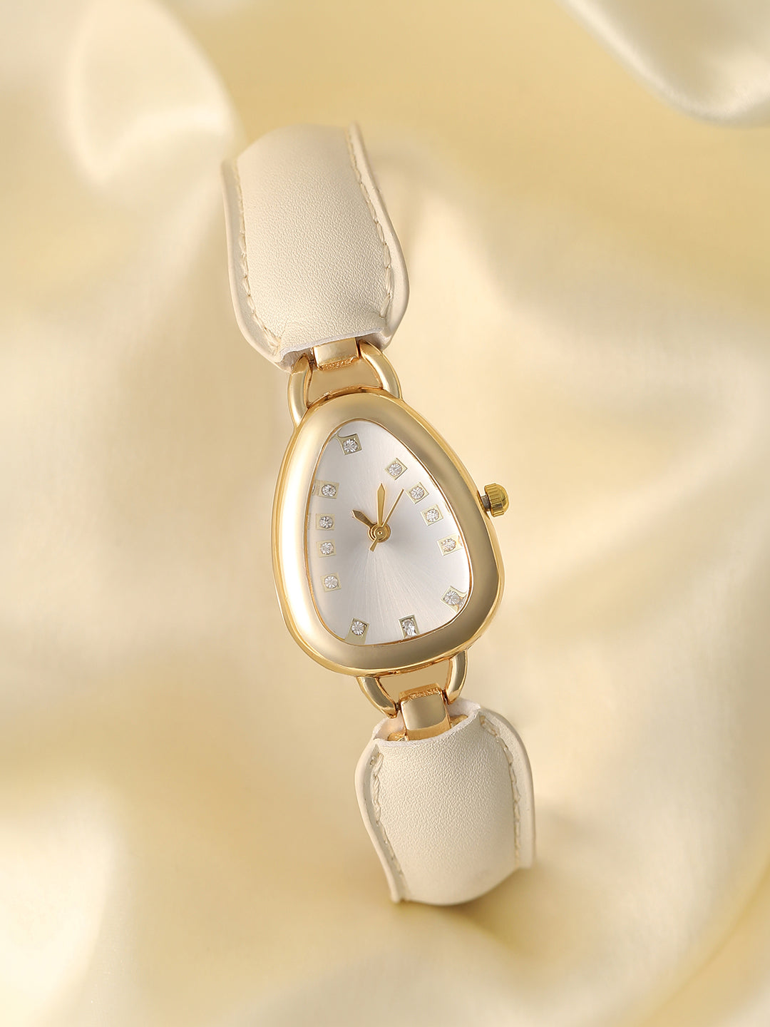 The Olive Designer Watch - Pearl White