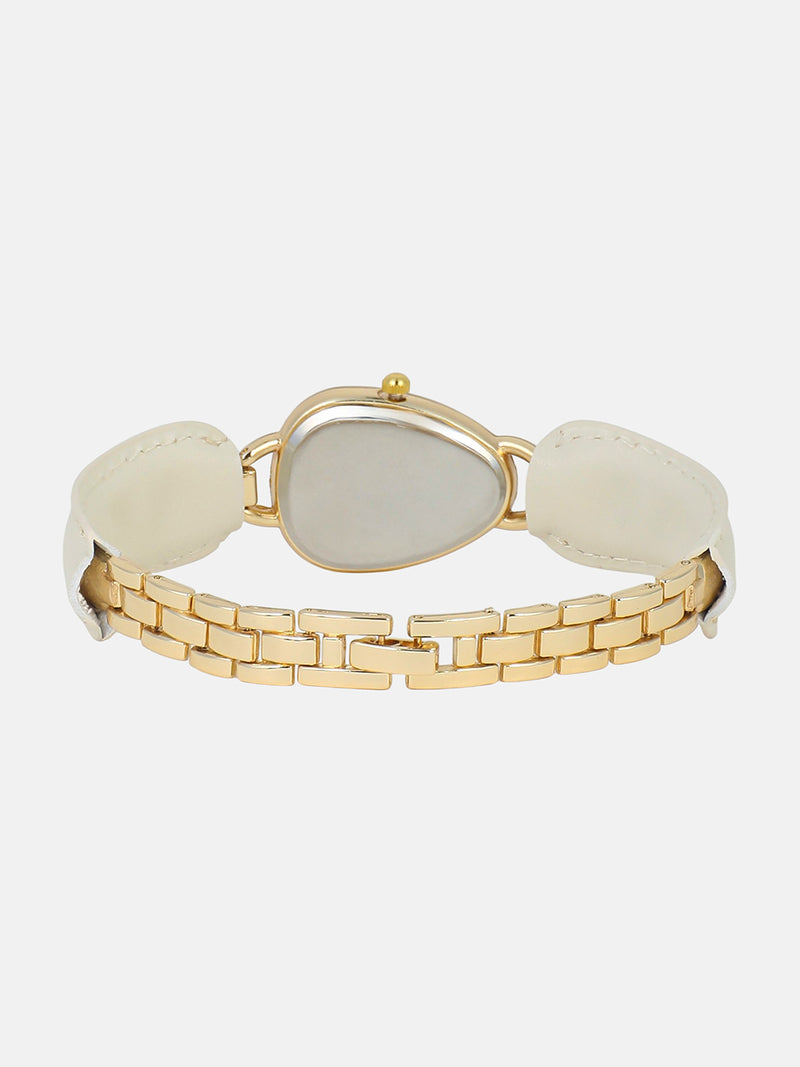 The Olive Designer Watch - Pearl White