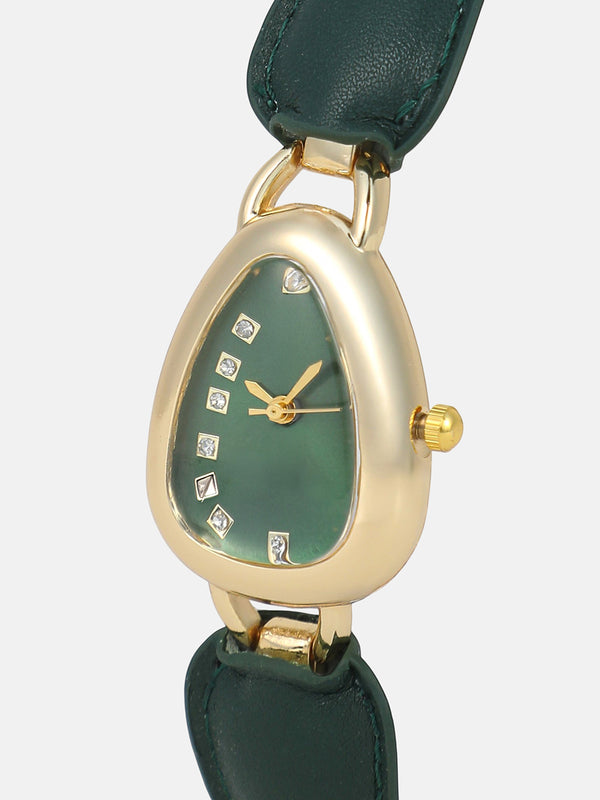 The Olive Designer Watch - Dark Black