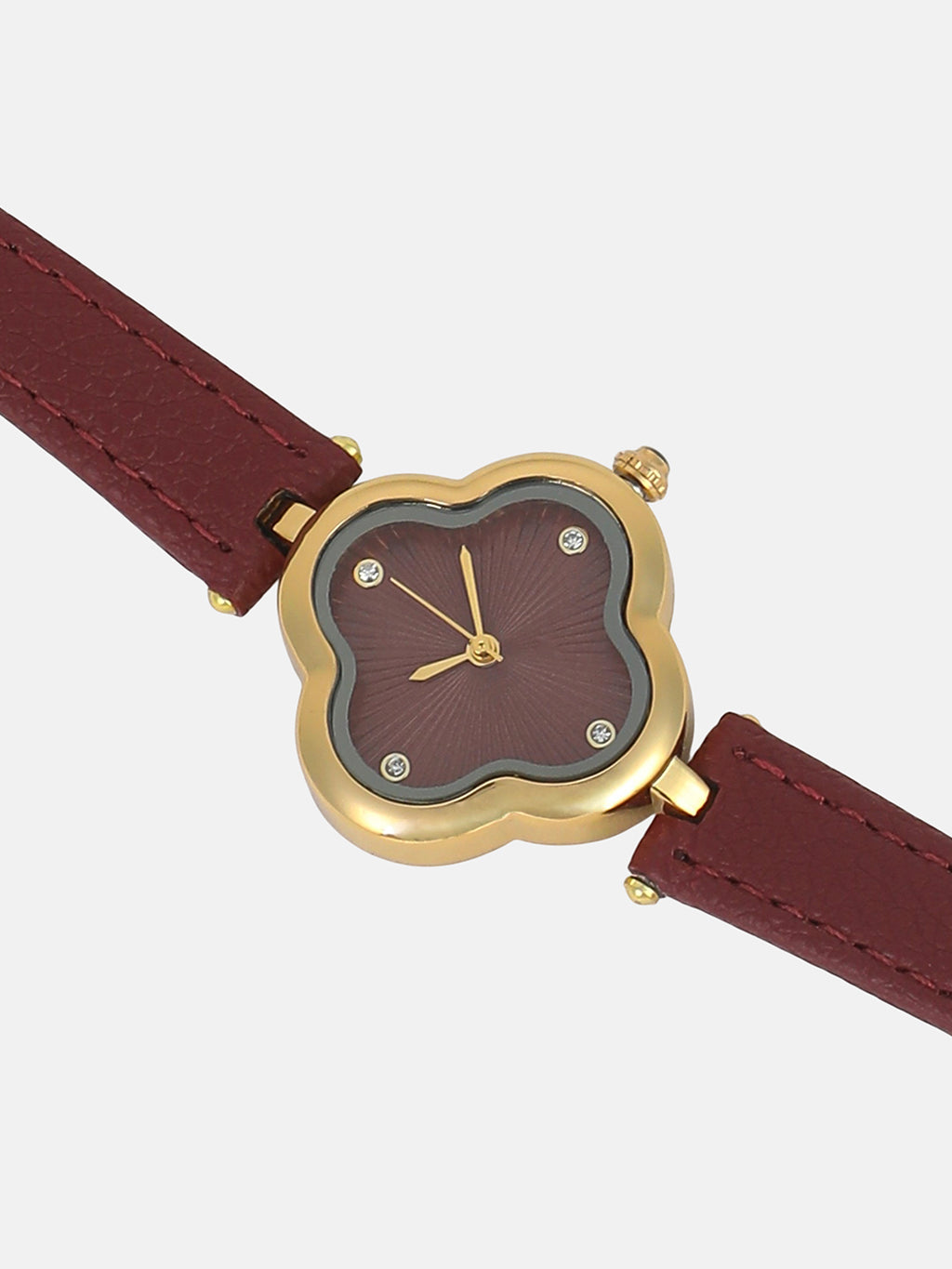 The Bloom Dial Watch - Ruby Red